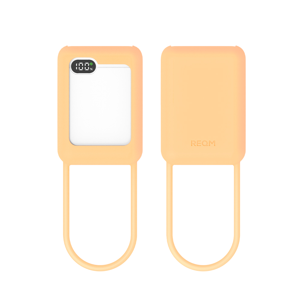 QP1000C 전용 핸디형 야광 실리콘 케이스 - 글로우오렌지